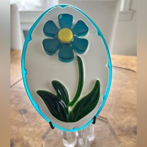 MCM New Designs Flower Lucite Acrylic Wall Plaque